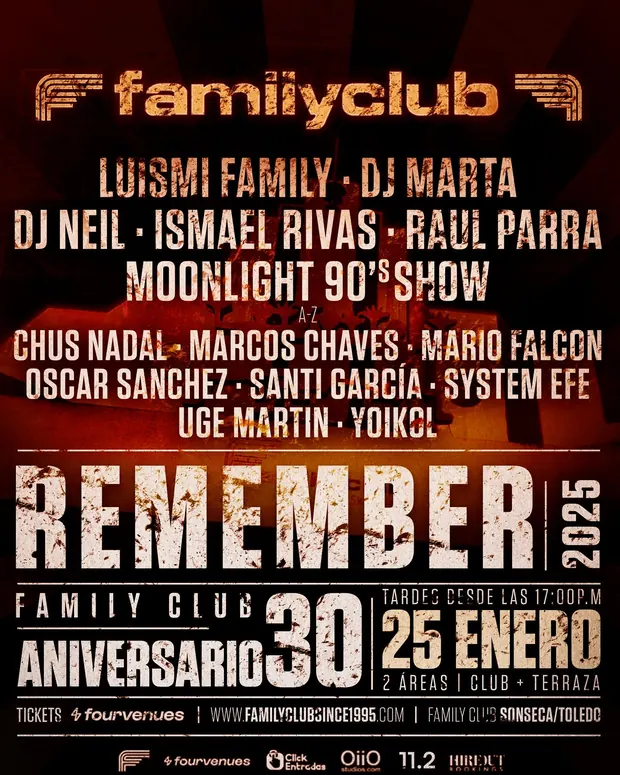 Remember 30 Aniversario Family Club 2025