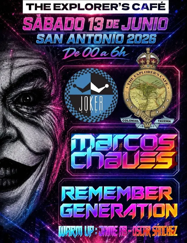 Cartel de JOKER Remember Generation en The Explorer's Cafe, San Antonio 2026
